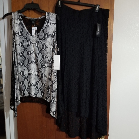 INC International Concepts Dresses & Skirts - INC skirt and Karen Kane shirt
